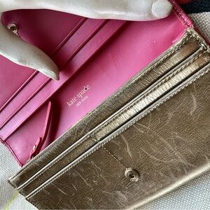 Kate Spade New York gold wallet